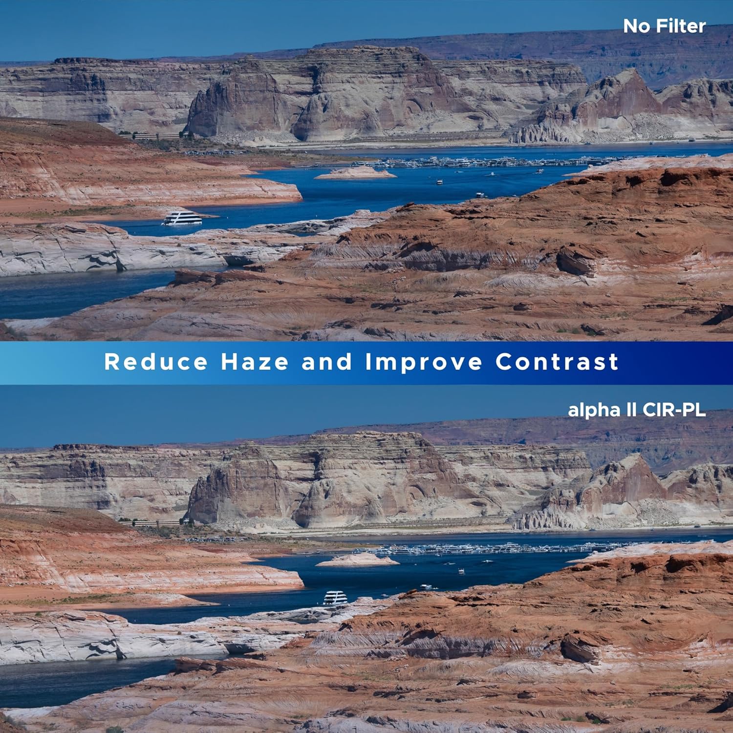 Hoya Alpha II 52mm Polarizing Filter — Enhanced Glass for Clarity & Vibrant Colors, Circular Polarizer w/Thinner Frame to Reduce Vignetting, Rotating & Lightweight Design for Outdoor Photography