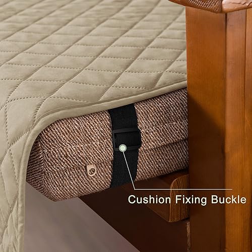 Vista 117 de Chun YI. - Funda reversible para sofá, funda para sillón, fácil de instalar, lavable, cubiertas para sala de estar. Negro