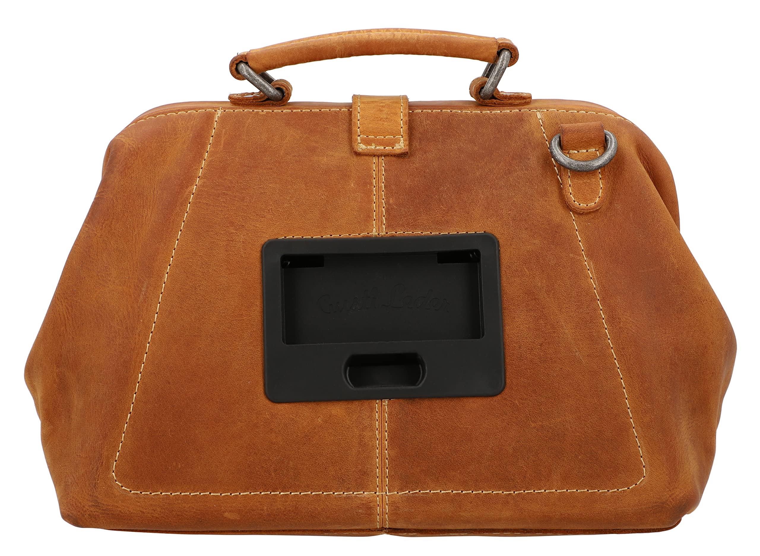 Gusti Lenkertasche Tillie A. Aus Leder – Braun, Vintage, Inkl. Adapterplatte Für Fahrrad
