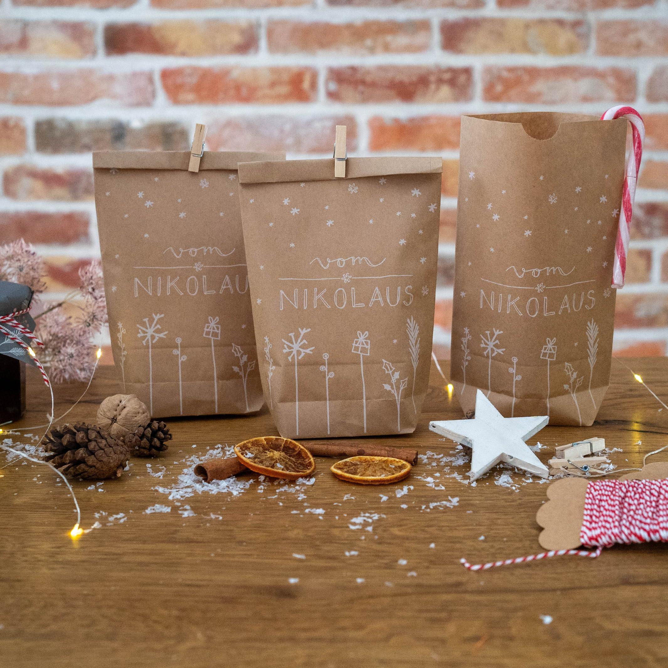 Lot De 6 Sacs Cadeaux Casse-Noisette Grand Modèle Rouge Et Vert | Leroy