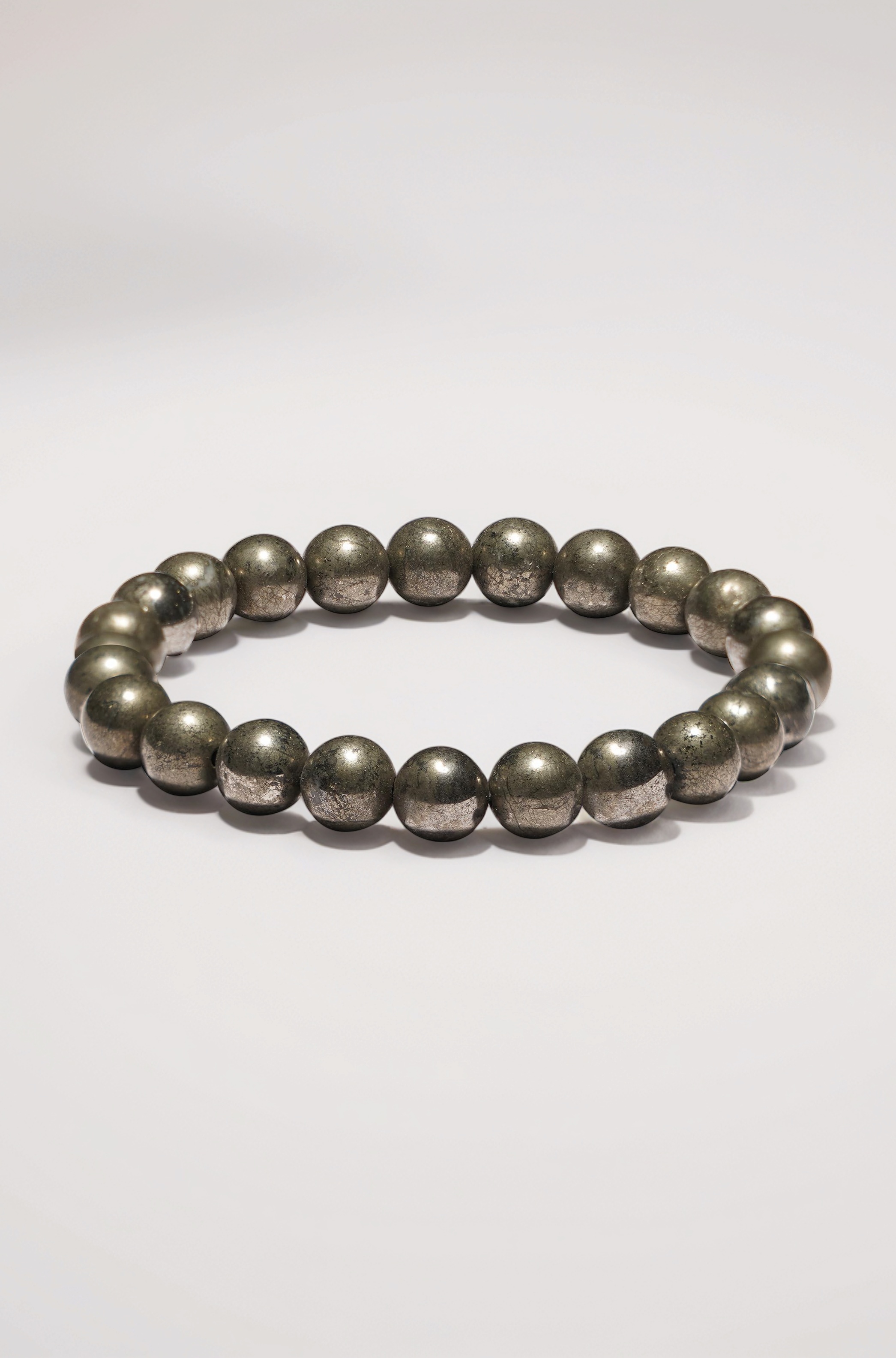 Raw Pyrite Bracelet Original Certified for Men and Women, Money Magnet, Pyrite Crystal, Dhan Yog, Stone for Money, Wealth, Manifestation, Meditation, and Reiki Healing - 8MM