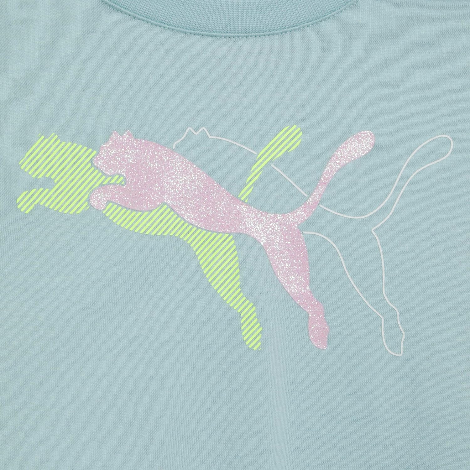 PUMA girls Short Sleeve T-shirt & Capri Legging Set - Image 4