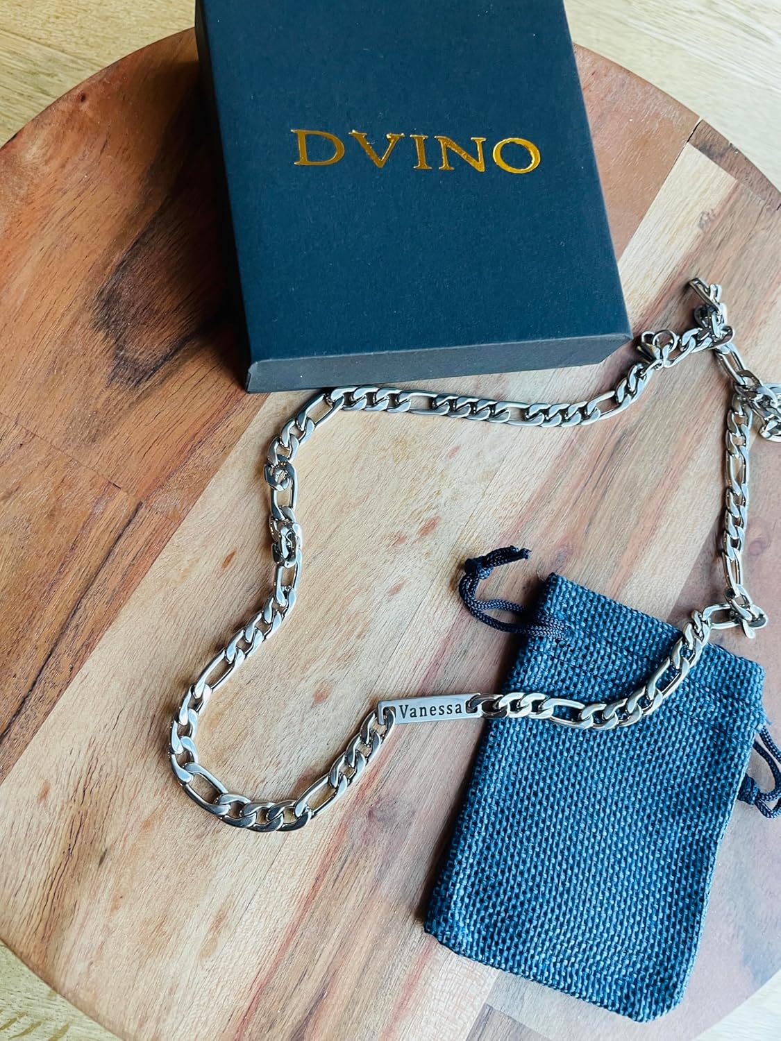 Men’s Figaro Chain with Name Bars