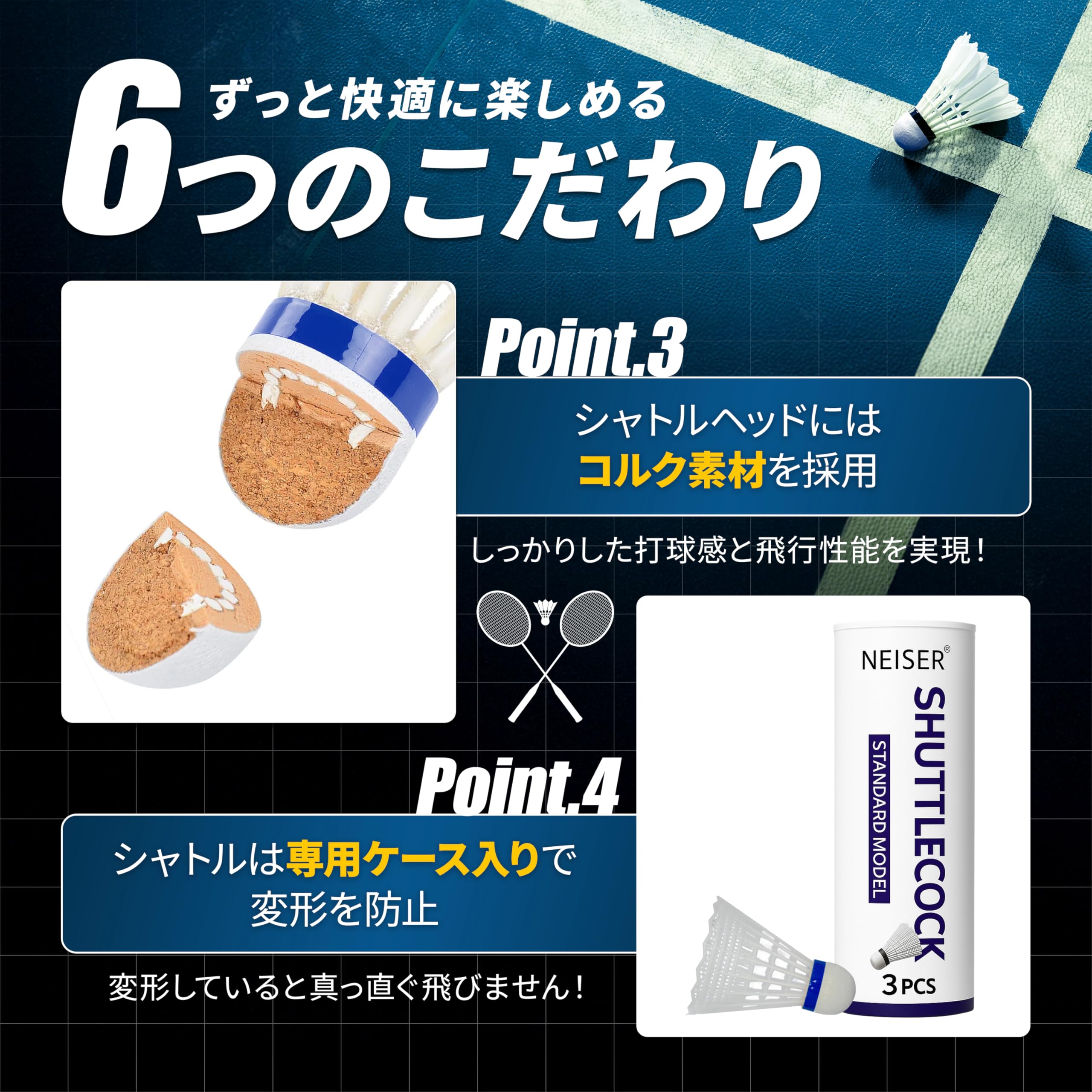Amazon | 【日本企画】NEISER バドミントンラケット 2本セット 初心者