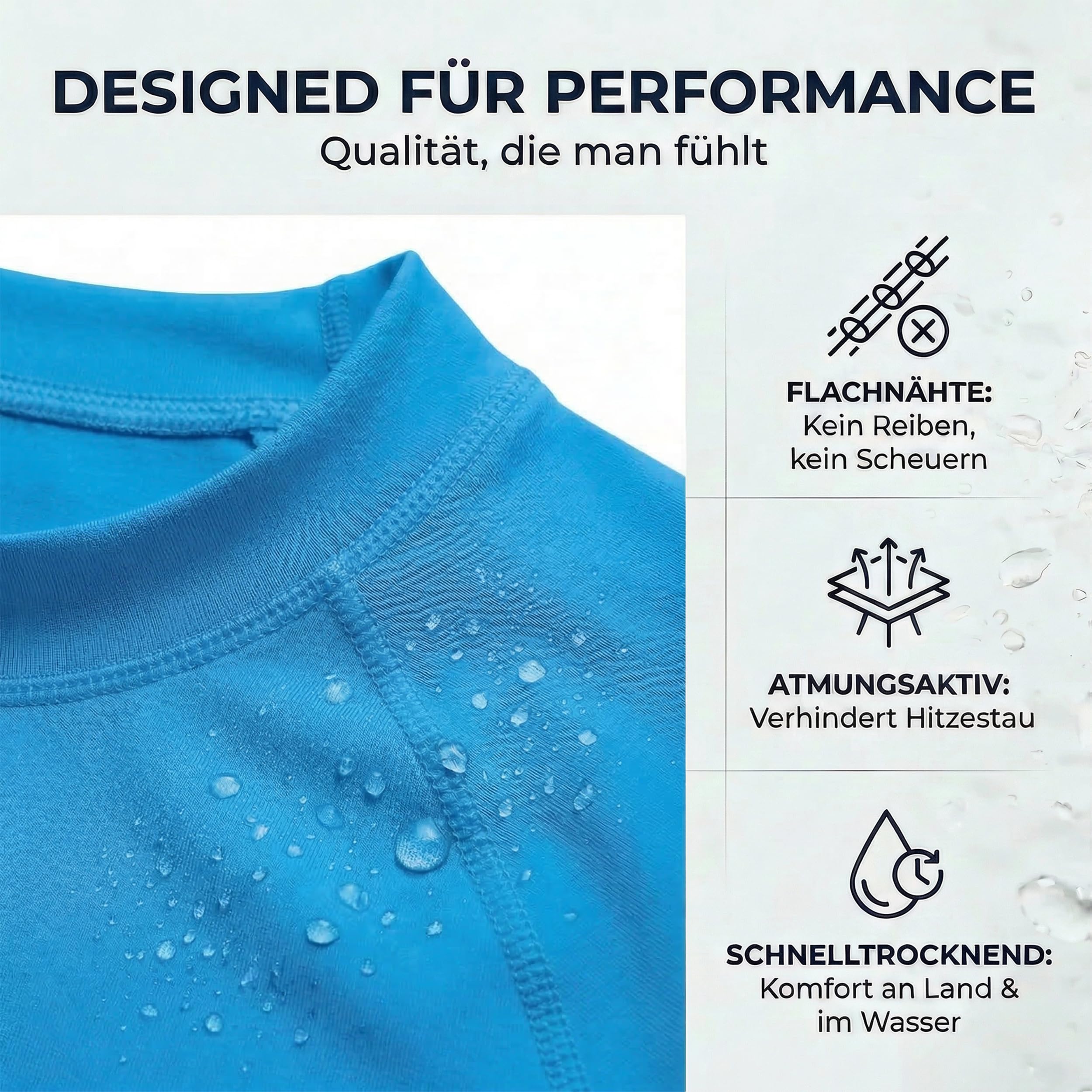 iQ-UV Koszulka iQ UV 300 o wąskim kroju, ochrona przed promieniowaniem UV T-shirt Mężczyźni Iq Uv 300 Shirt Obcisły Krój, Ochrona Przed Promieniowaniem Uv T-shirt