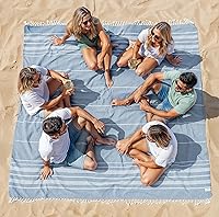 Vista 93 de LANE LINEN Paquete de 6 toallas de playa prelavadas de gran tamaño, elegantes toallas de secado rápido para piscina y viaje para adultos, 39 x 71