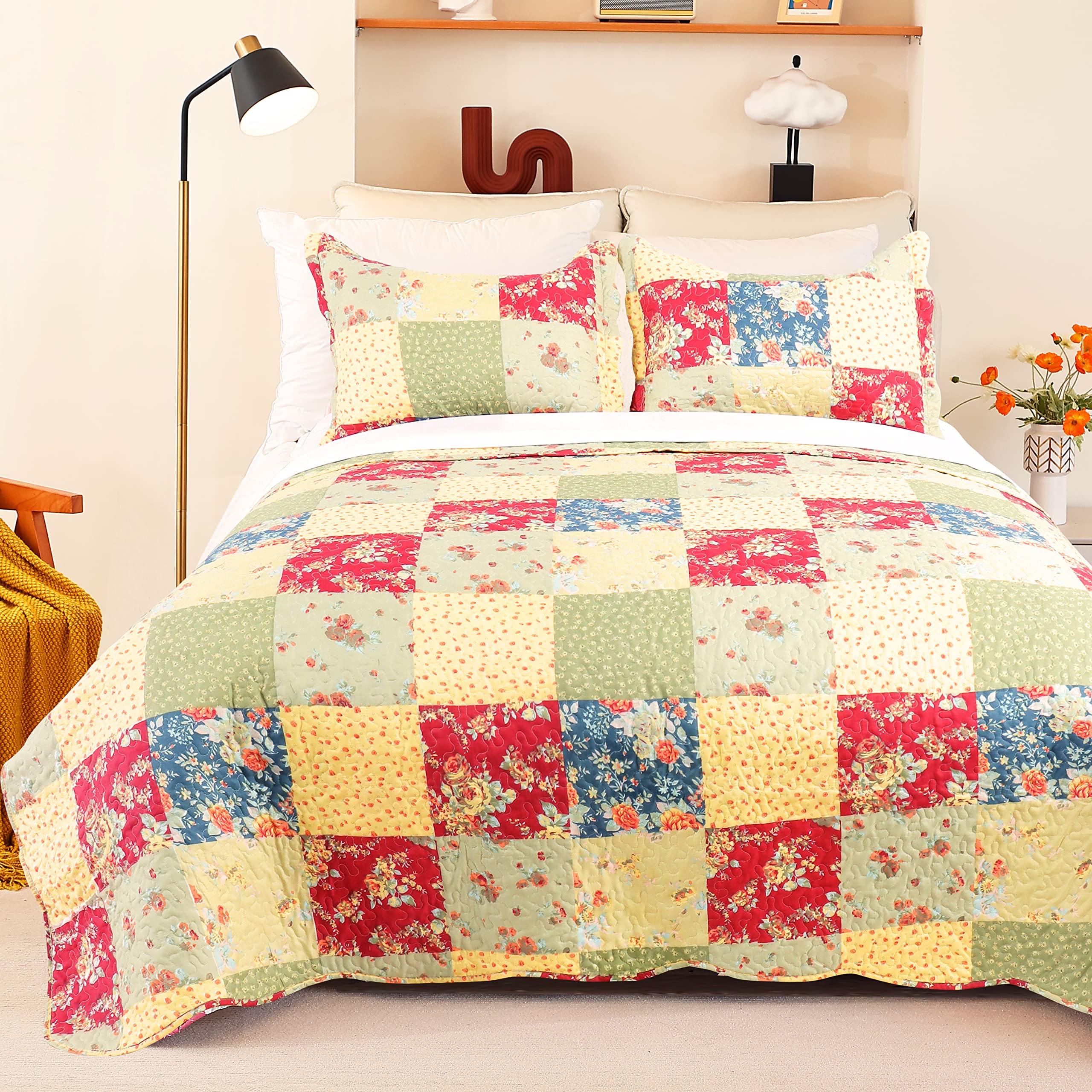 Colchas king size de 102x90 pulgadas Cmfshape para cama matrimonio