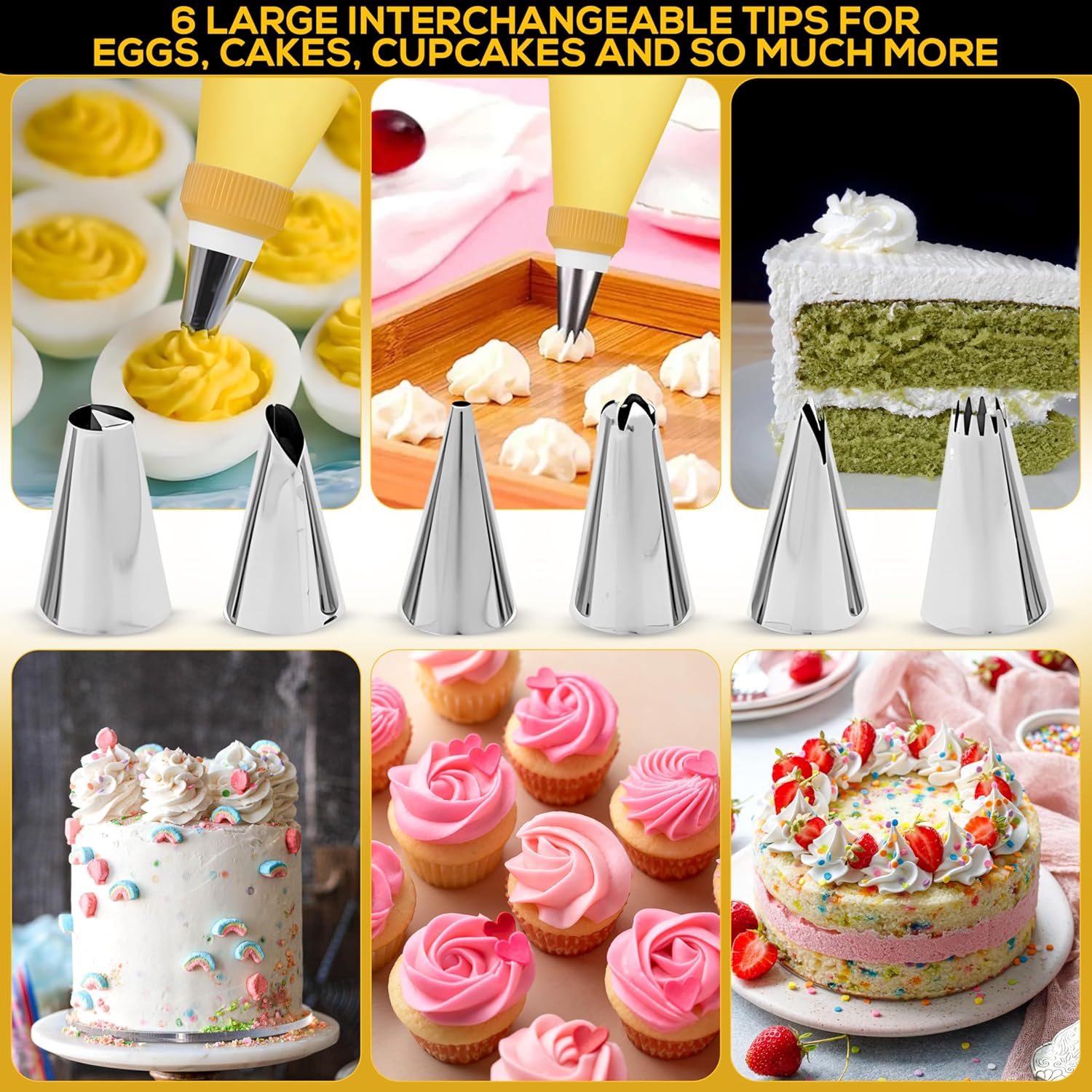 Best Kitchen Tool - Deviled Egg Piping Tool & Tips Set for Perfect Party appetizers Review