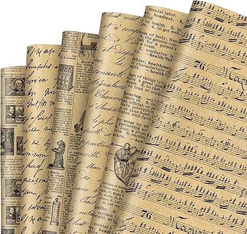 Miniatura 8 de JarThenaAMCS 12 hojas de papel de regalo de noche estrellada, no se enrolla, papel de regalo de estrellas doradas y acuarelas, papel de arte plano