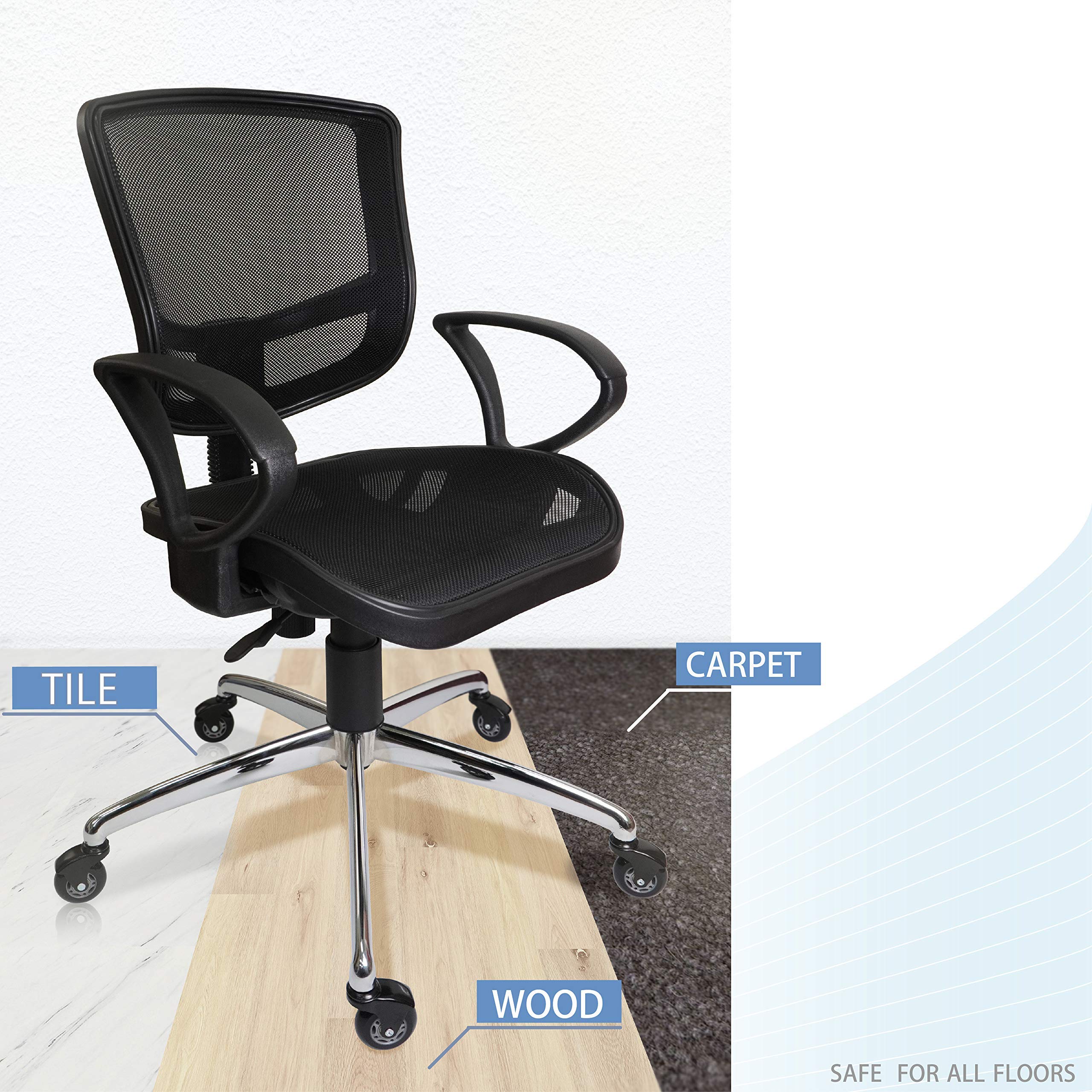 Buy 2.5 inch IKEA Office Chair Caster Wheel Replacement for Roller