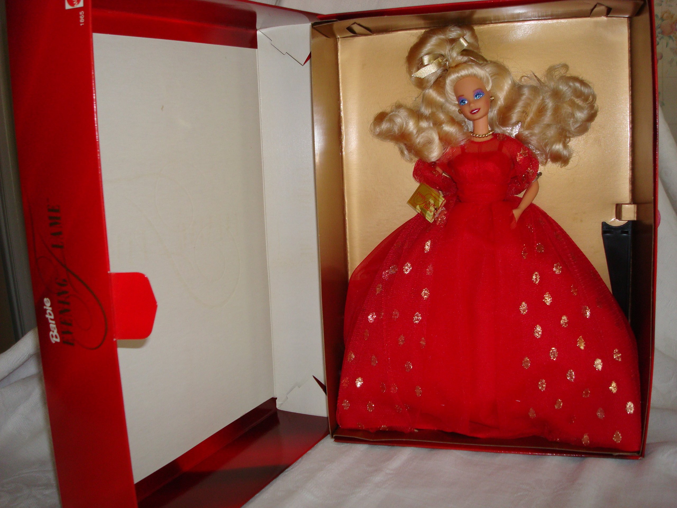 BARBIE** EVENING FLAME 1st VINYL Doll by MATTEL 1991 HSC Special LE - NIB