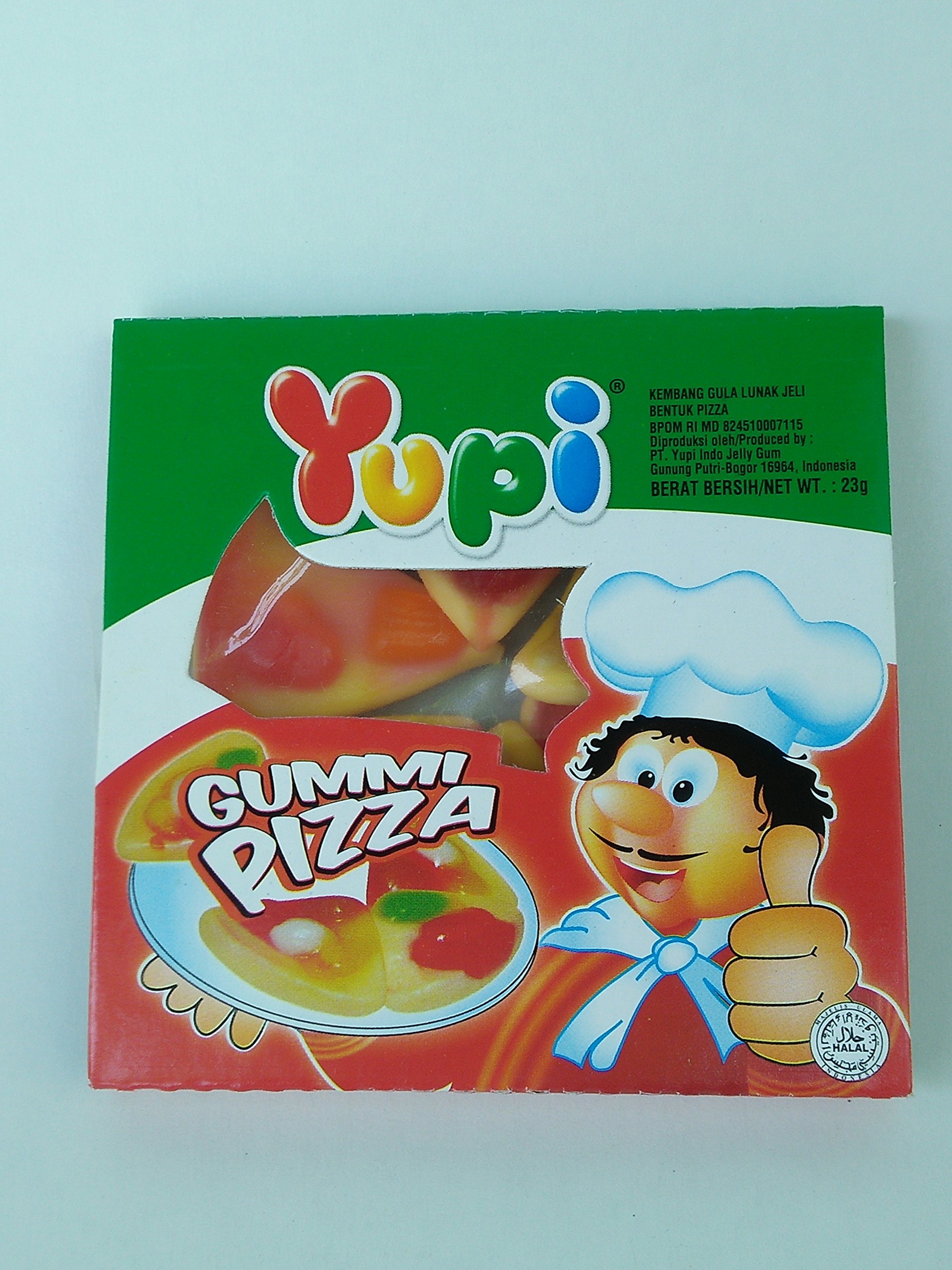 Amazon.com : Yupi Gummy Candy Gummi Pizza, 23 Gram (Pack of 10