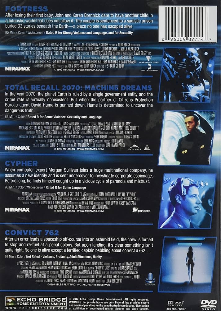 Amazon.com: Fortress / Cypher / Convict 762 / Total Recall