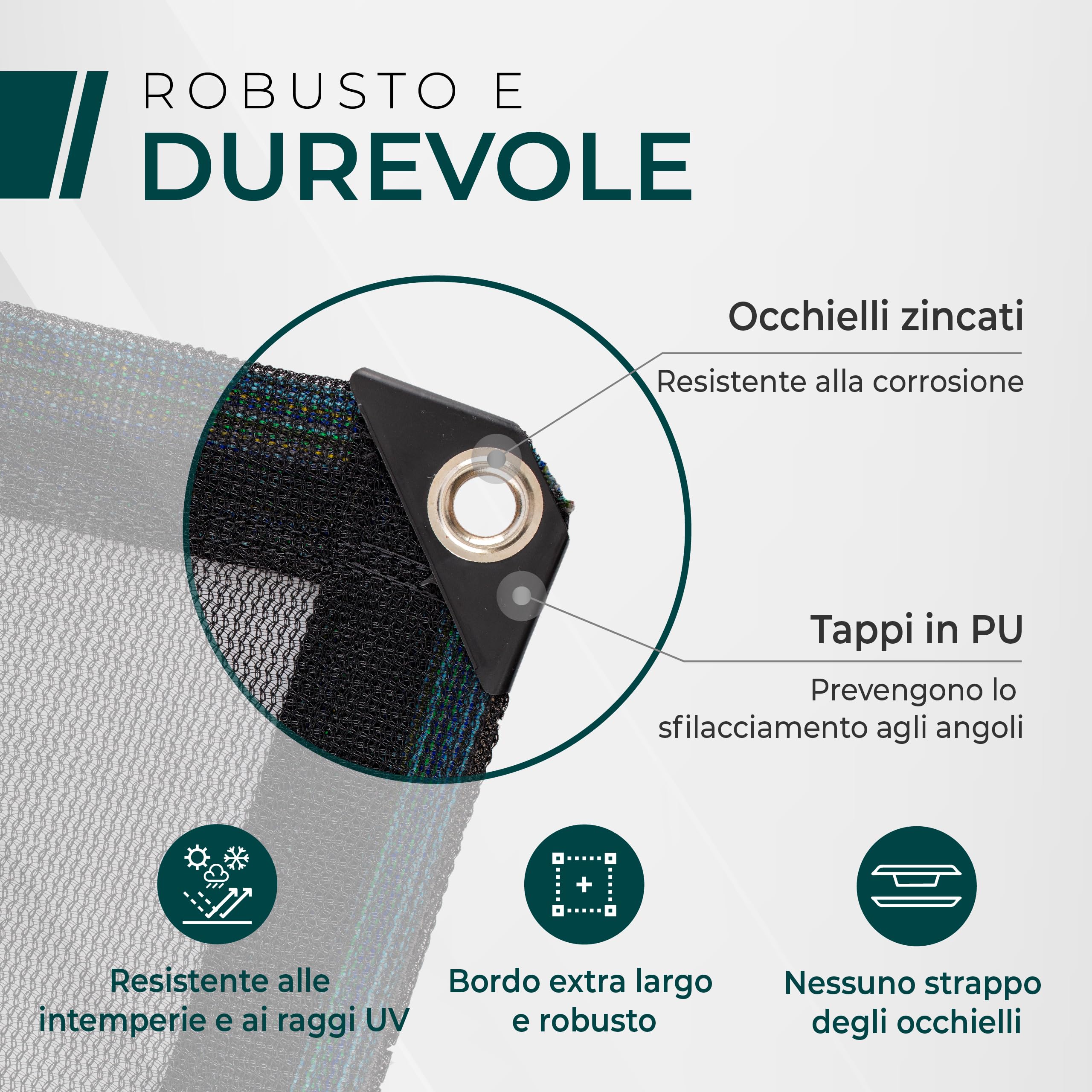Rete etallica a aglia fine in acciaio inox, 30 x 200 c, filtro in