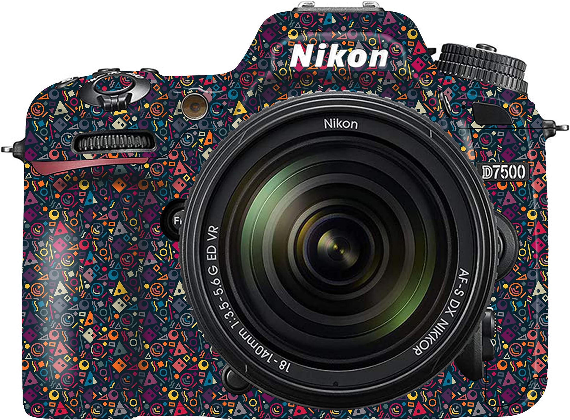 Premium DSLR Camera Scratchproof Protective Skin for Nikon D7500 - No Residue Removal, Bubble Free, Scratch Resistant, Stretchable, HD Quality Printed - HDCS-Nikon-D7500 (Design 02)