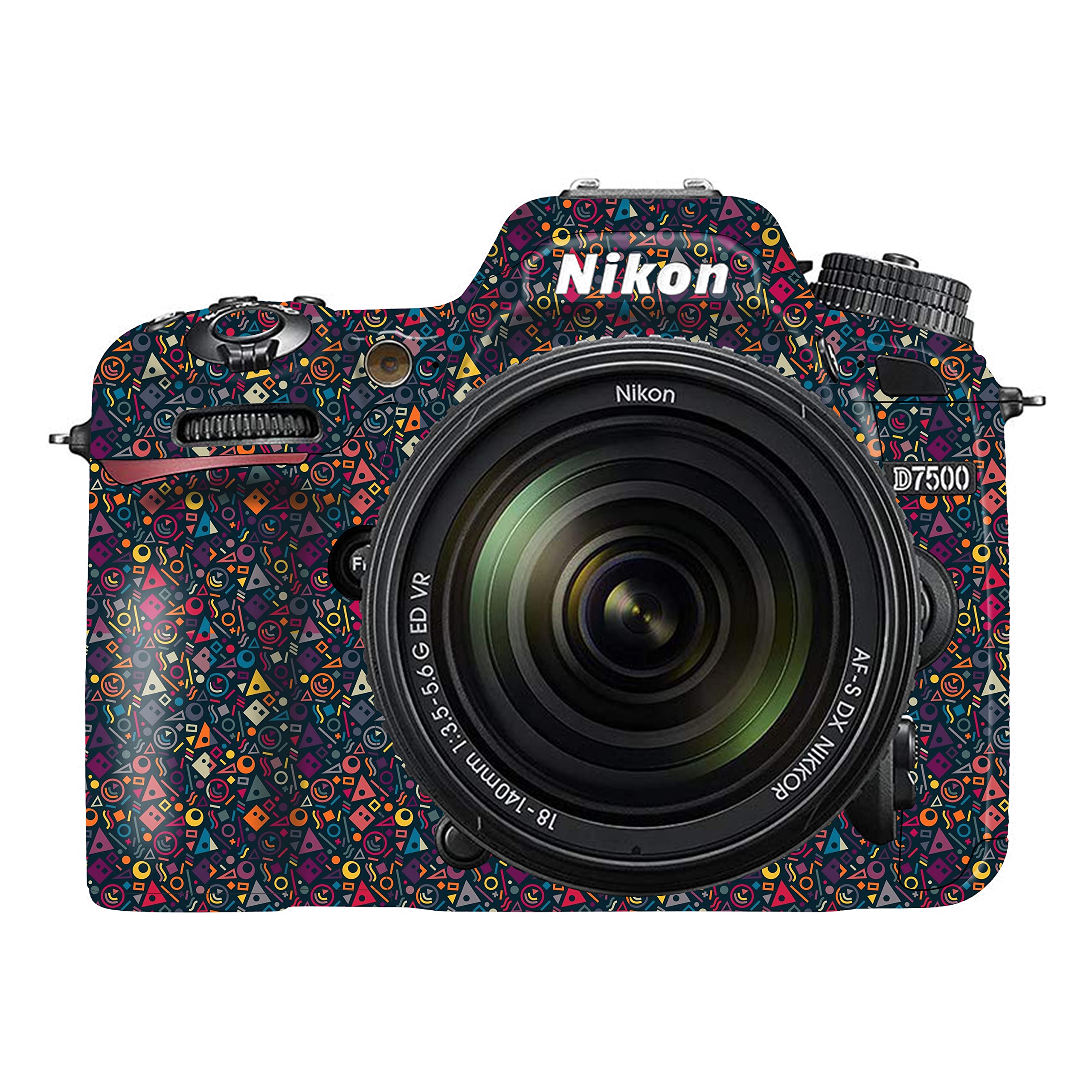 WRAPTURE. Premium DSLR Camera Scratchproof Protective Skin for Nikon D7500 - No Residue Removal, Bubble Free, Scratch Resistant, Stretchable, HD Quality Printed - HDCS-Nikon-D7500 (Design 02)
