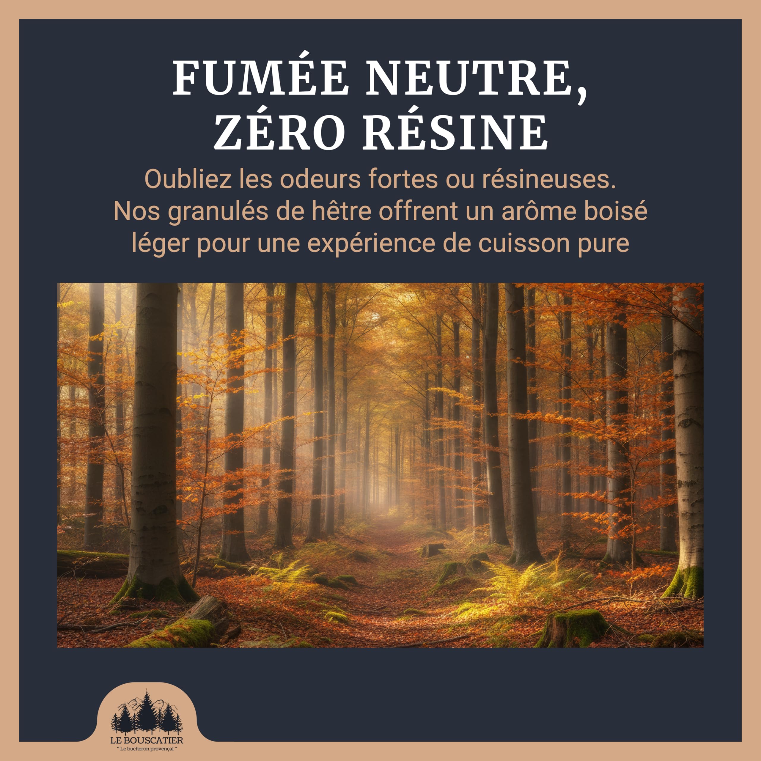 10L Granulés 100% Hêtre pour Barbecue & Four à Pizza, Pellets de Fumage Naturels, Haute Qualité, Arôme Bois Hêtre – Cuisson Grillades, Viande, Poisson & Pizza - Fabrication française