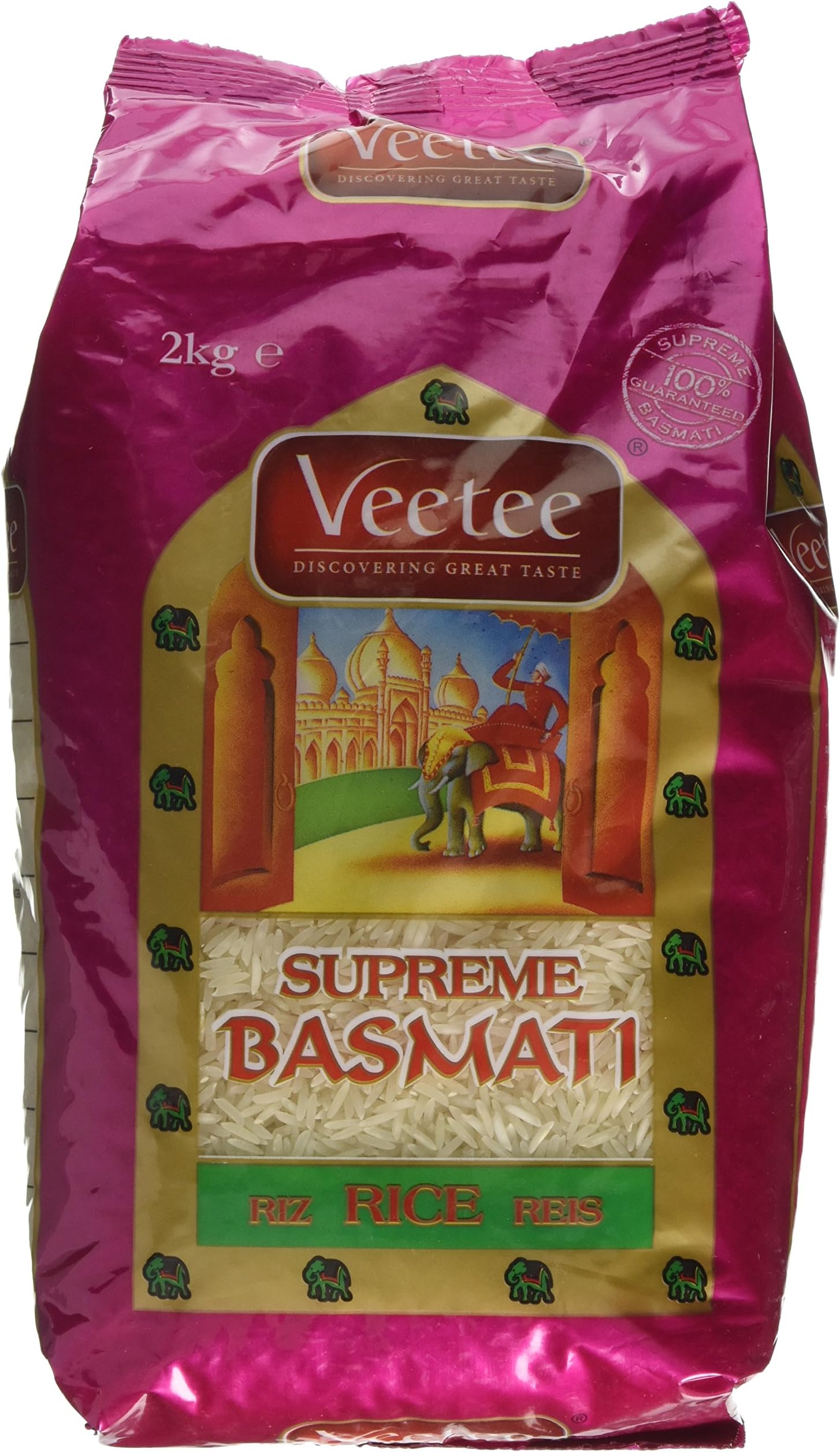 Veetee Supreme Basmati Rice 2 kg (Pack of 6)