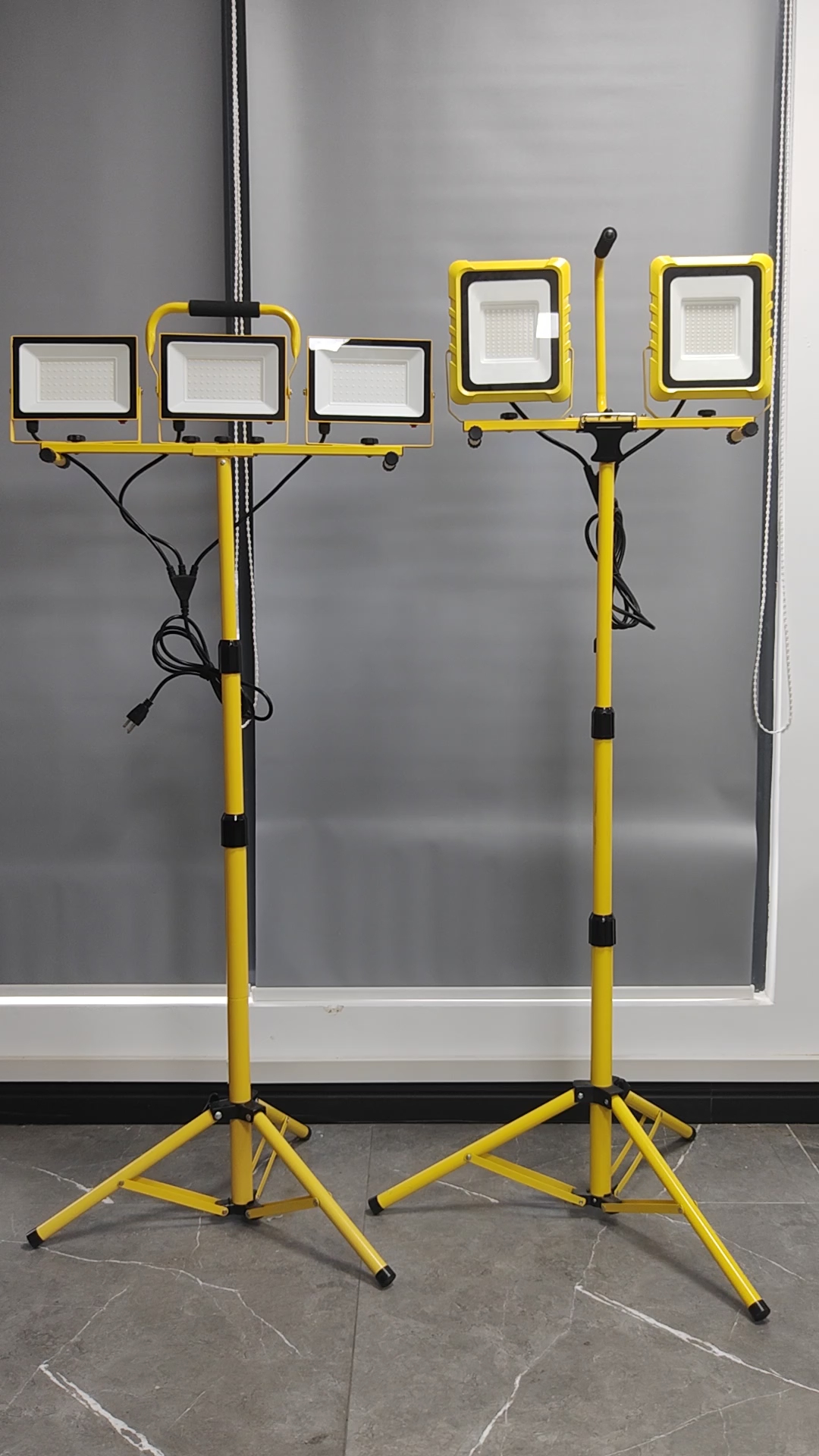 Super Bright Work Lights with Stand, 3 Head Portable LED Work
