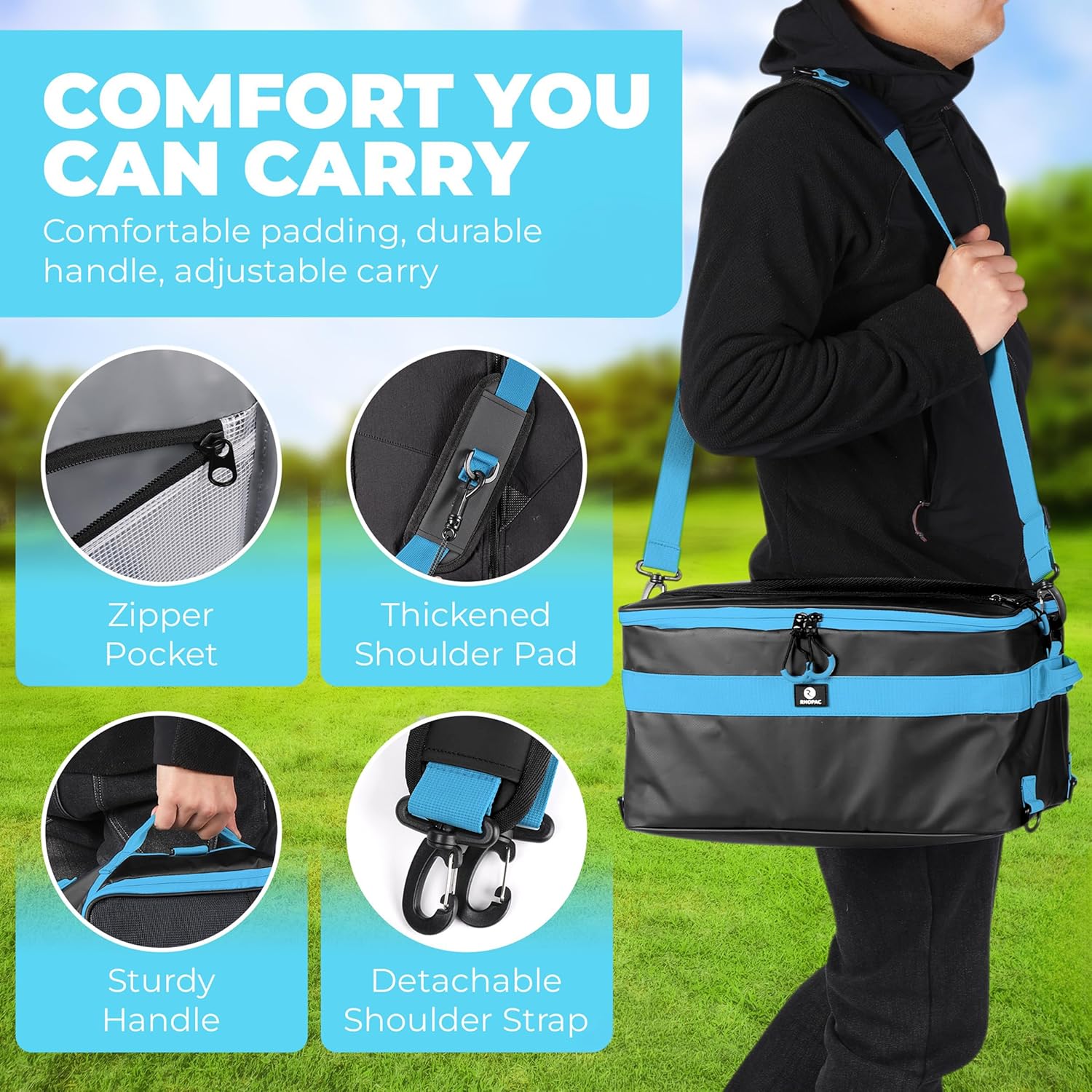 Insulated Cooler Bag – Heavy Duty Leakproof Soft Cooler