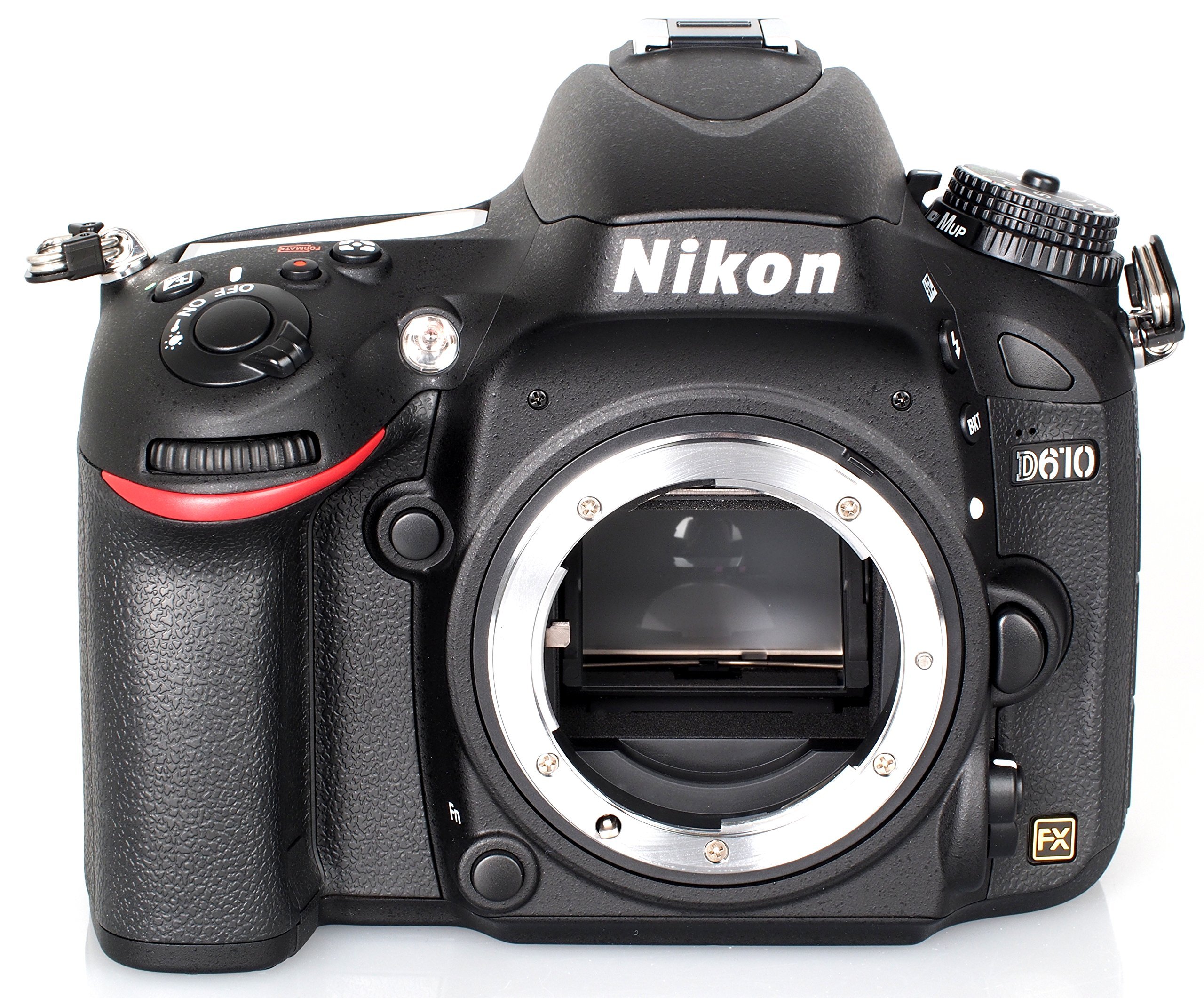 Nikon D610 SLR-Digitalkamera (24,3 Megapixel, 8,1 cm (3,2 Zoll) Display, Full HD, Superempfindliches AF-System) nur Gehäuse schwarz (Generalüberholt)