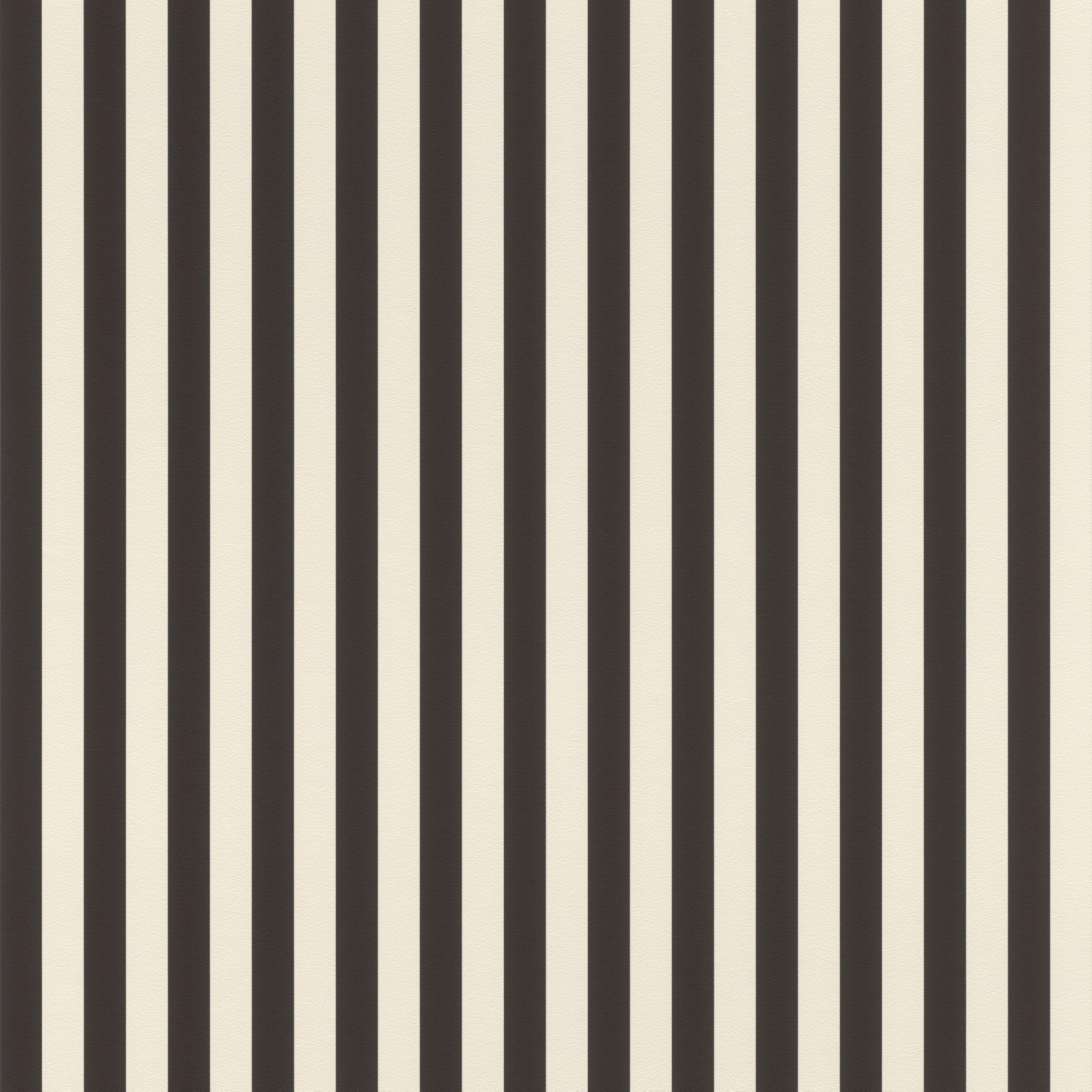 Rasch Tesa Lenny Papel pintado autoadhesivo a rayas, papel pintado no tejido, rayas en blanco y negro, texturizado, sin pegamento, reutilizable, sin dejar residuos, extraíble, 6,00 m x 0,53 m