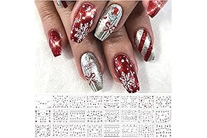 24 Sheets Christmas Nail Art Stickers Decals