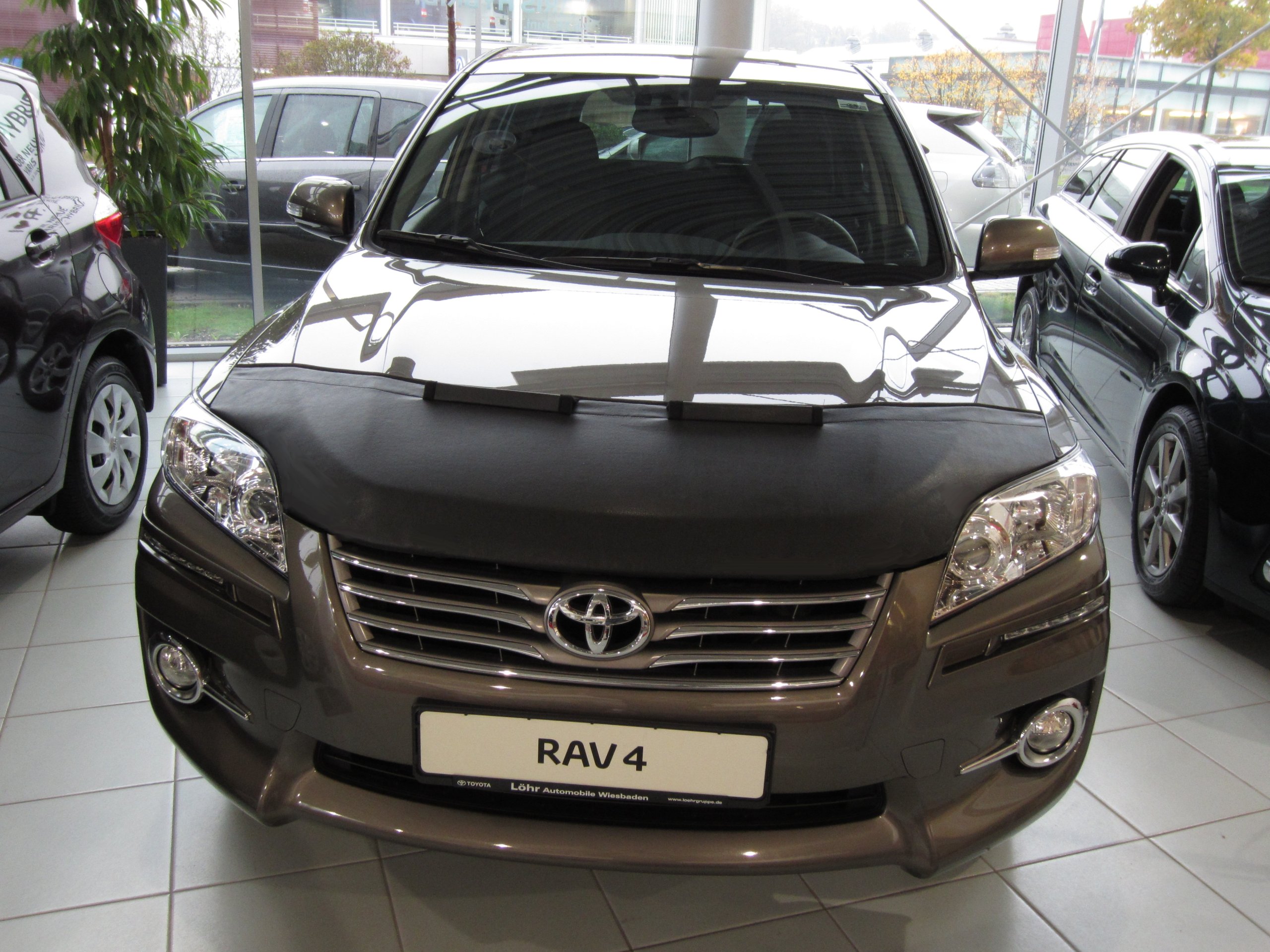 Hood Bra Front End Nose Mask Compatible with Toyota RAV4 2010-2013 Bonnet Bra STONEGUARD Protector Tuning