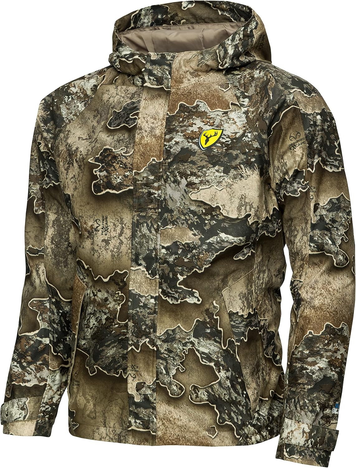 SCENTBLOCKER Drencher Men's Lightweight Breathable Waterproof Camo Rain Jacket - Image 3