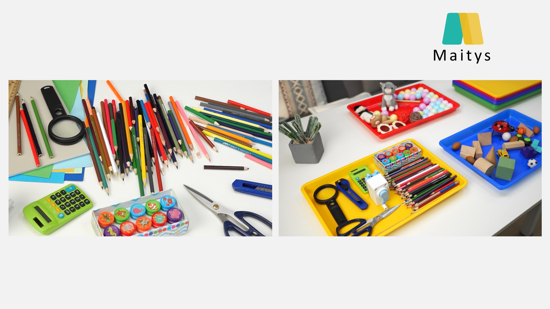 Paradigms Interiors 15 Flat Plastic Trays 16.1 X Sensory Storage Tray Paper Stackable Classroom Bins For Office Home Organizer Bright Color