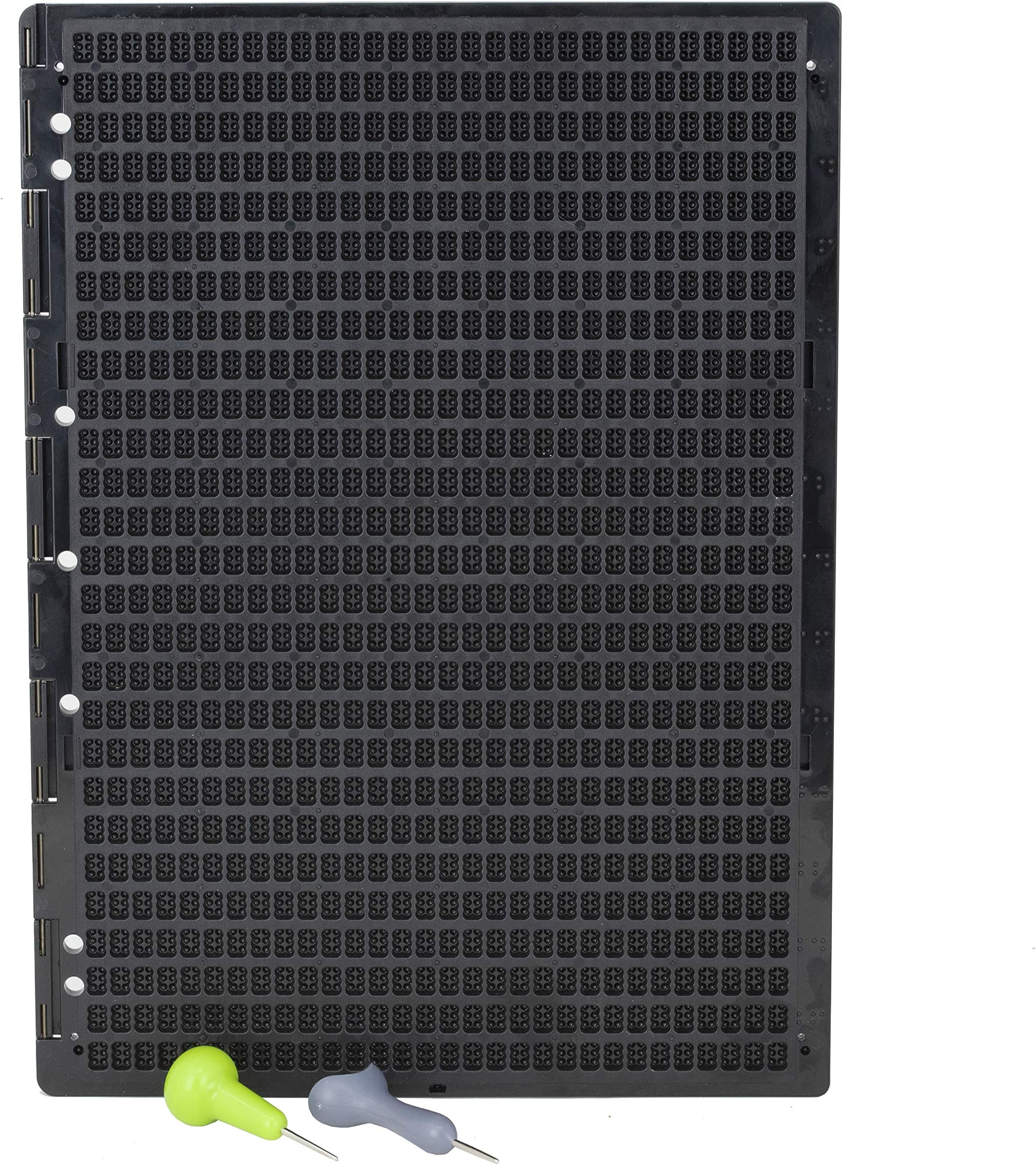Braille Writing Slate- Full Page 27 Cell Braille Slate with 2 Stylus, an American Heritage Industries Product