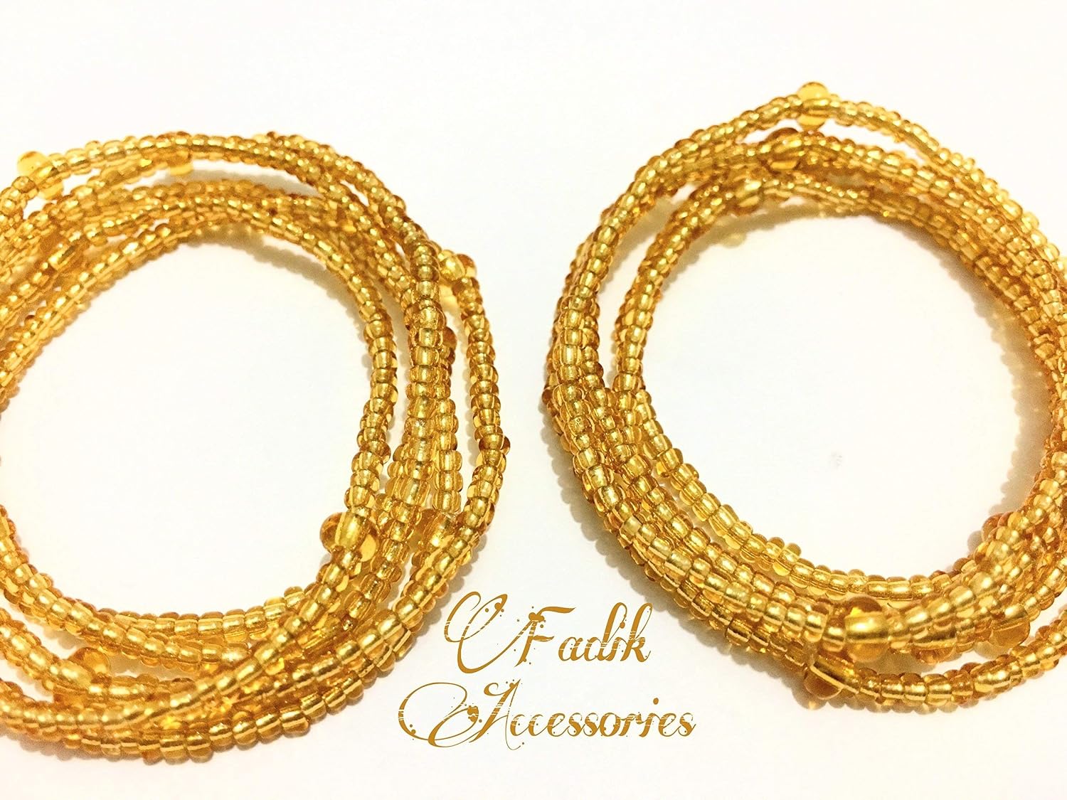 Amazon.com: Gold Waist Beads, 2 pcs 