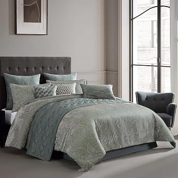 Riverbrook Home Hendrix Comforter Set, King, Green, 10 Piece Set