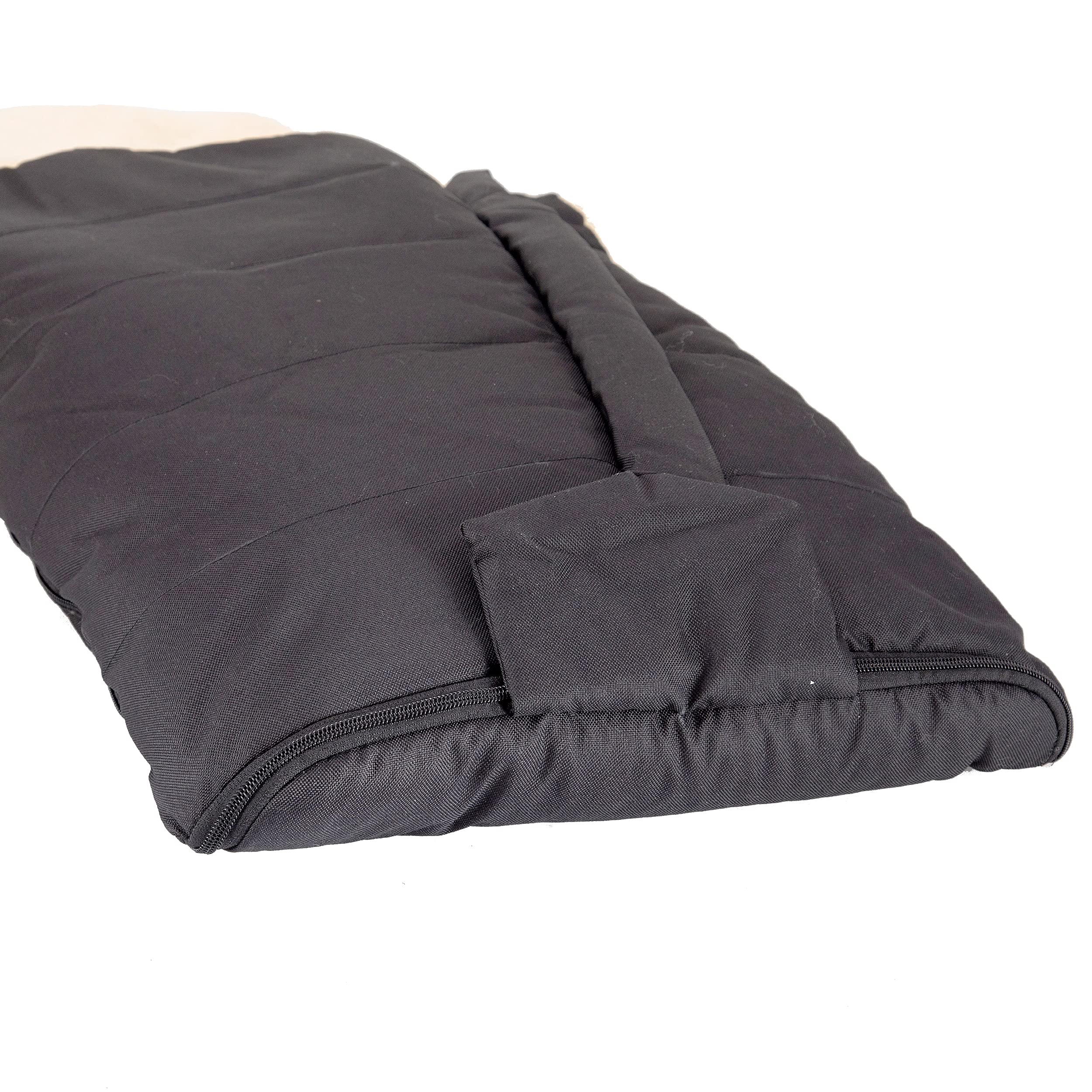 Saco de abrigo para bebé de piel de cordero para cochecito, saco de abrigo de piel médica, resistente al viento y al agua, con ranuras para cinturón, 100 x 50 cm