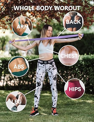 Miniatura 3 de Fabric Resistance Bands for Women  5 Level Exercise Bands Resistance Set, Resistance Bands for Working Out with Handles, Workout Bands Resistance