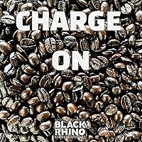 Vista 2 de Black Rhino Arabica Coffee Espresso tostado oscuro, molido medio, artesano de lotes pequeños, 12 onzas (paquete de 1)