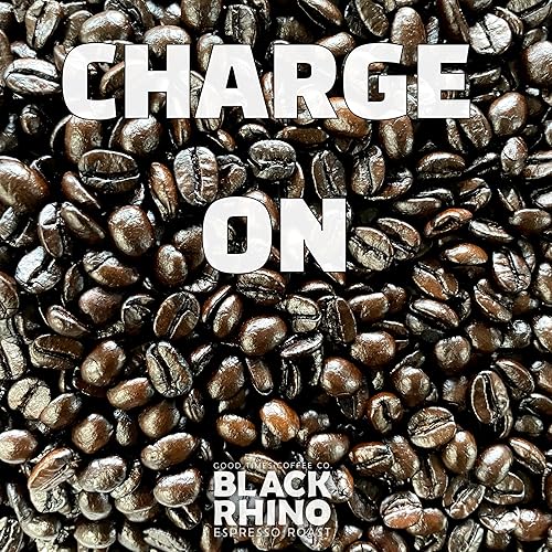 Miniatura 2 de Black Rhino Arabica Coffee Espresso tostado oscuro, molido medio, artesano de lotes pequeños, 12 onzas (paquete de 1)