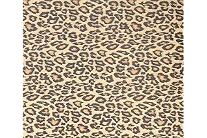 Leopard Print Wallpaper Adhesive Film in Neutral Yellow