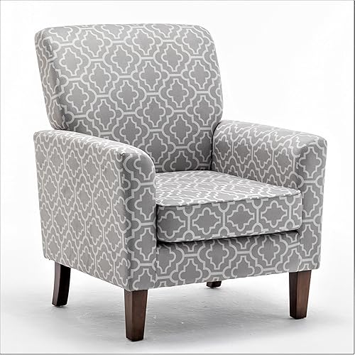 US Pride - Sillón moderno para decoración de oficina y sala de estar con marco de madera de abedul y tapicería de microfibra, sillón fácilmente