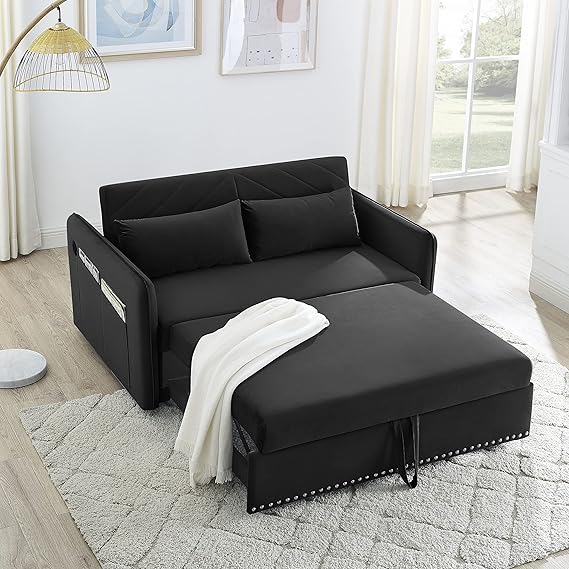 LOPOO Sleeper Sofa Bed with USB Port, 3in1 Adjustable
