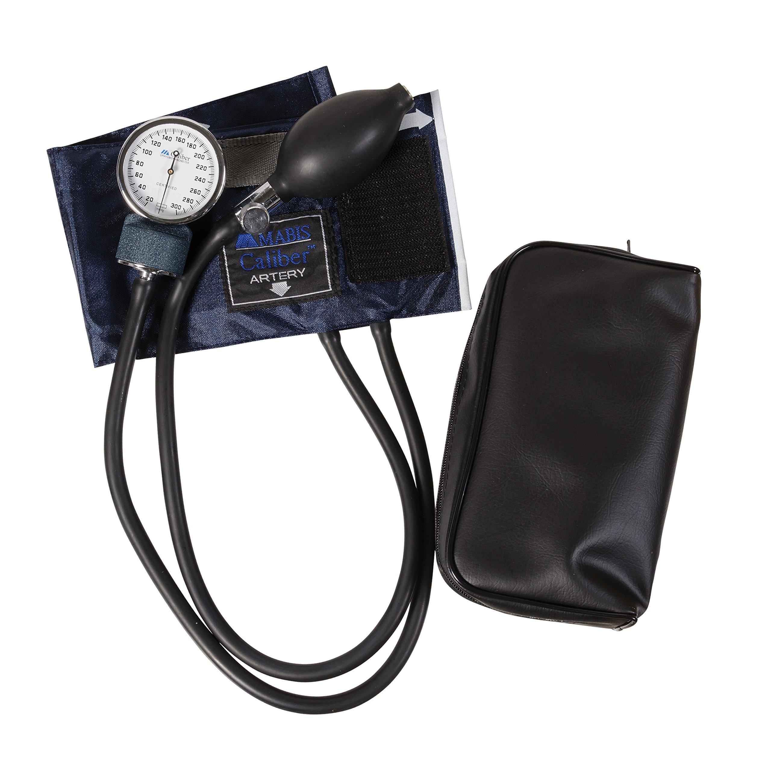 Mabis Kaliber Series Aneroid Sphygmomanometer ręczny monitor ciśnienia krwi, rozmiar mankietu 7,7 do 11,3 cala, dziecko