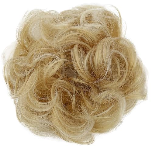 PrettyShop - Banda elástica tipo postizo de cabello voluminoso apenas ondulado, ideal para peinados recogidos de novias o rodetes desaliñados, color PrettyShop - Banda elástica tipo postizo de cabello voluminoso apenas ondulado, ideal para peinados recogidos de novias o rodetes desaliñados, color