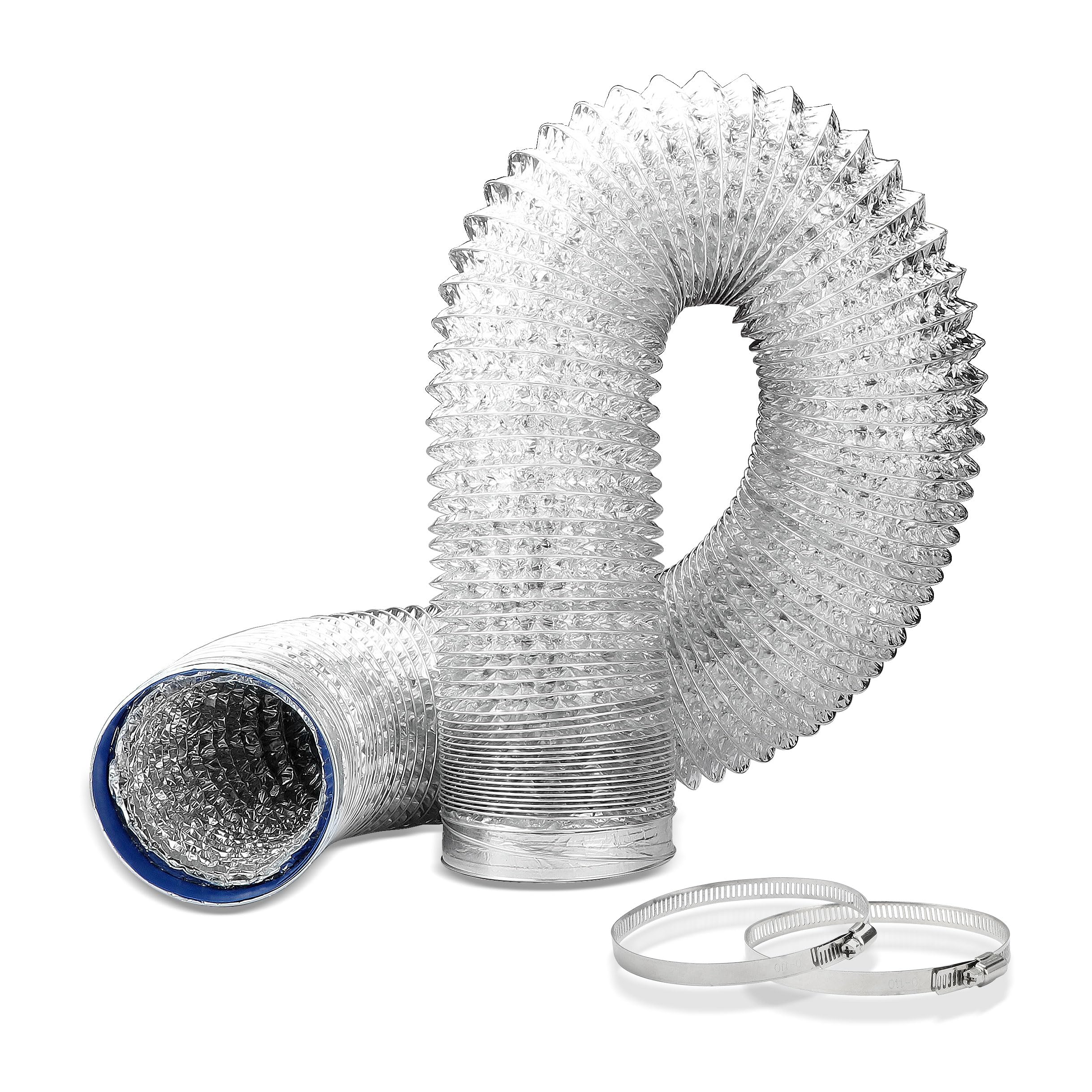Conduit d'air flexible en aluminium de 108 mm GDSTIME pour l'aération et la ventilation domestique