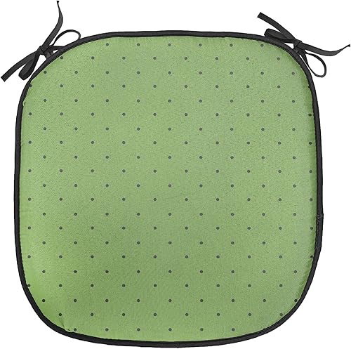 Vista 409 de Lunarable Orient - Juego de 6 cojines de asiento para silla, diseño de estrellas marroquíes, espirales y curvas abstractas, ilustración oriental