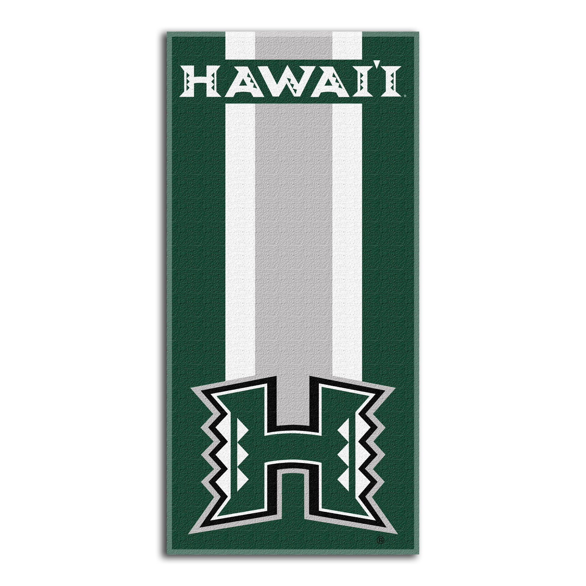Northwest The Company NCAA Hawaii Rainbow Warriors Beach Towel, 30" x 60", Zone Read