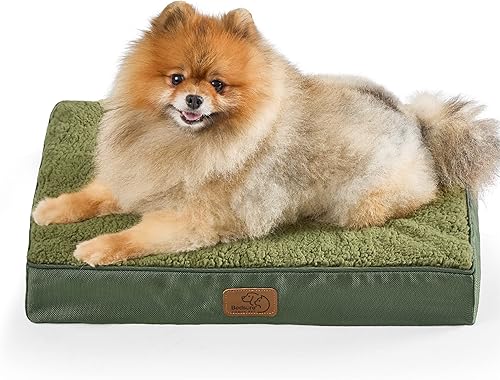 Miniatura 21 de Bedsure - Cama grande para perros para jaula - Camas planas y cómodas para mascotas con funda extraíble y lavable, alfombrilla ortopédica de espuma