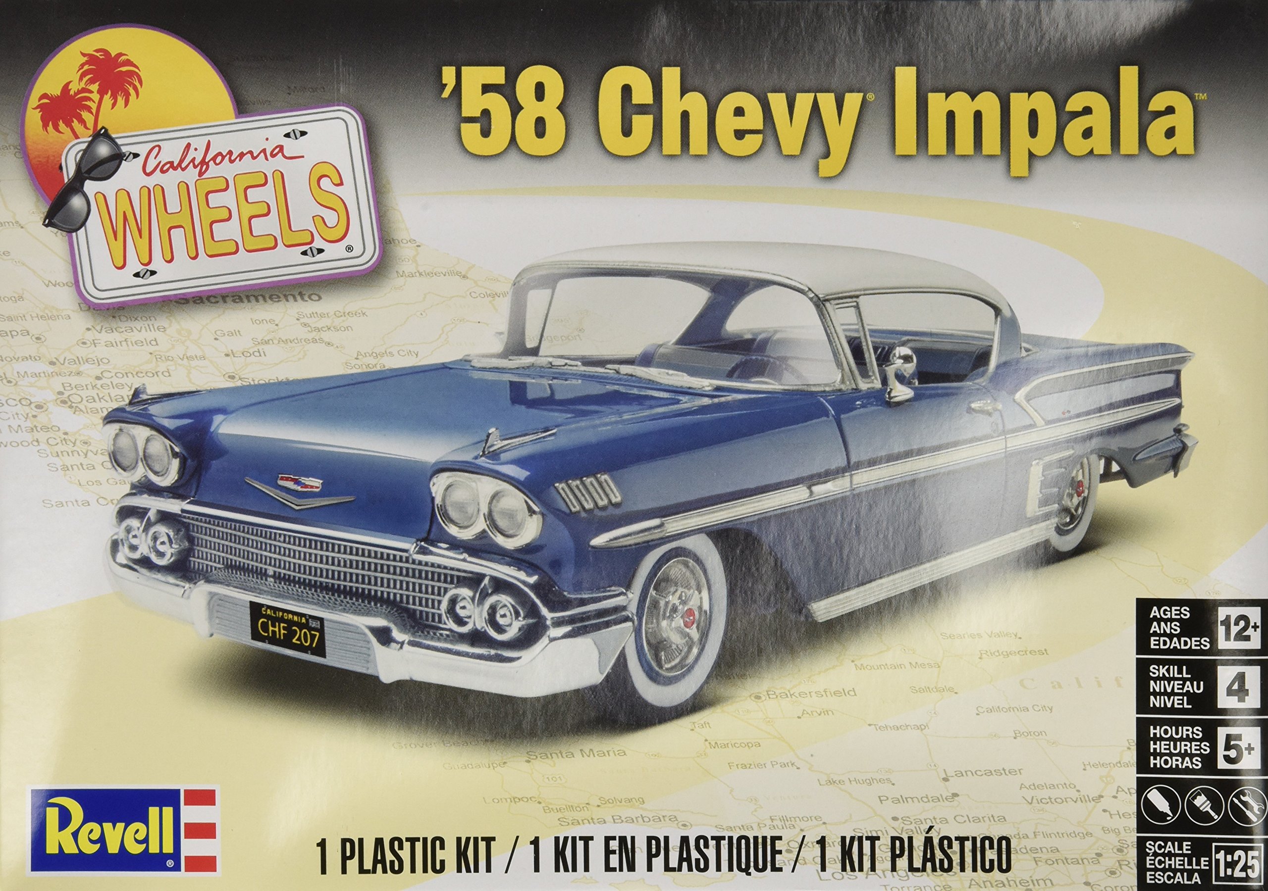 Revell 58 Chevy Impala Plastic Model Kit Amazon Sg Toys