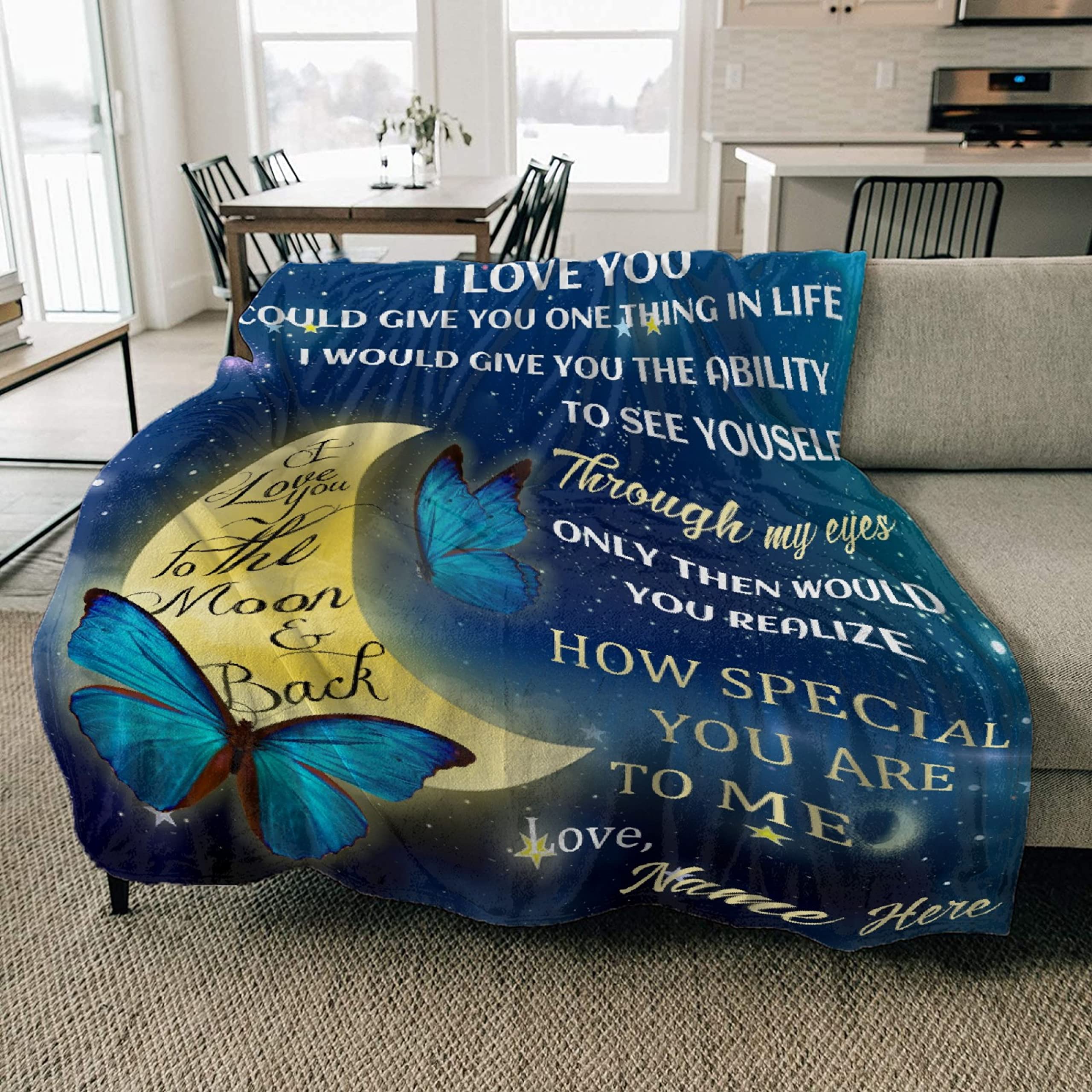 Flanell-Decke Für Den Ehemann - 128x152 Cm, Persönliches Geschenk Von Der Ehefrau