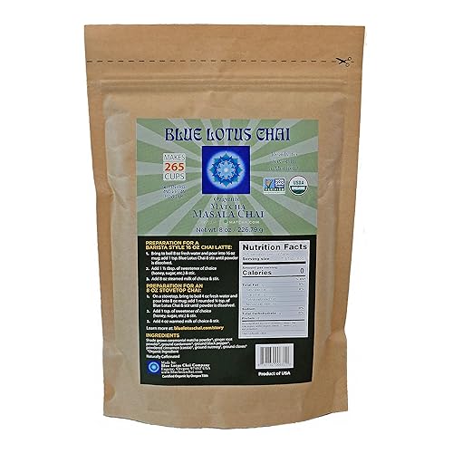 Miniatura 39 de Blue Lotus Chai - Rooibos Masala Chai - Hace 530 tazas - Bolsa a granel de 1 libra Masala Spiced Chai Powder con especias orgánicas - Té indio
