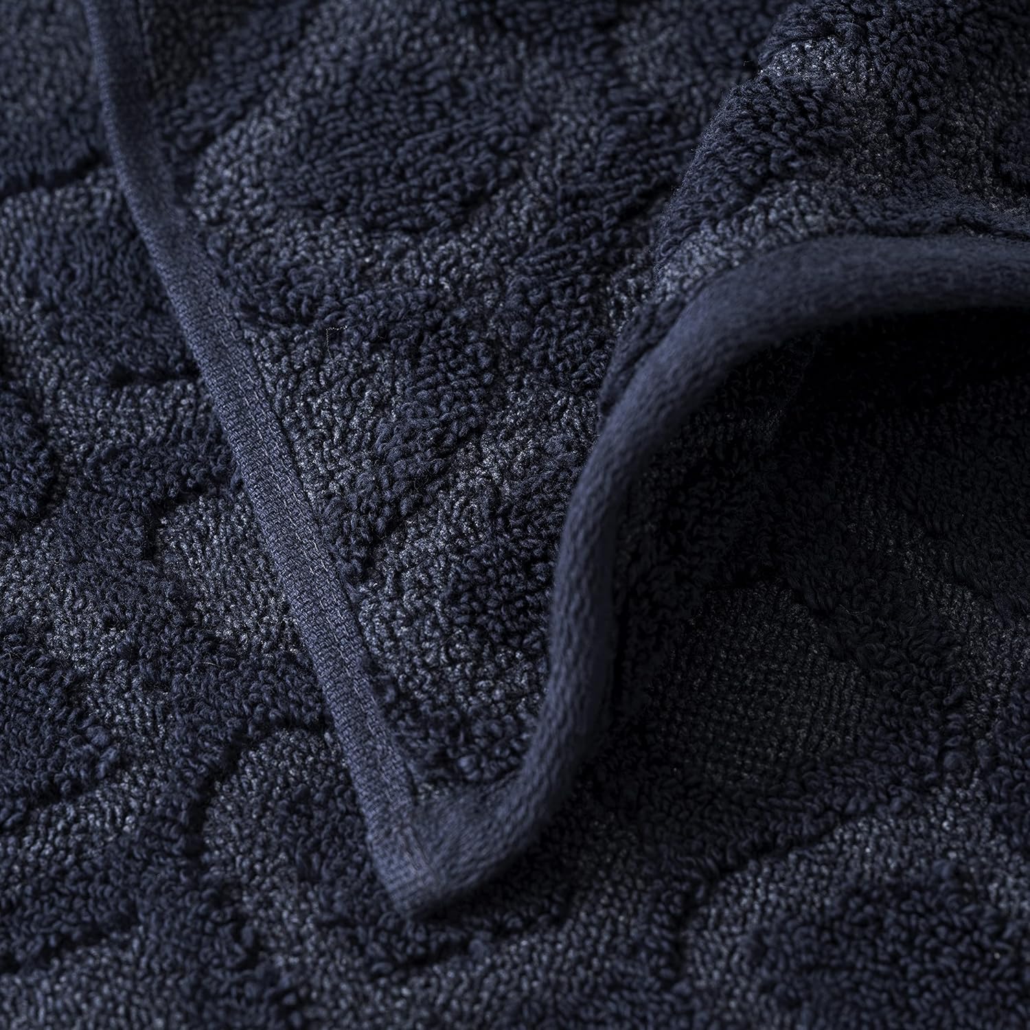 Welhome Athena Cotton Poly Luxurious 6 Piece Towel Set | Charcoal | Textured | Highly Absorbent | Soft & Fluffy | 600 GSM |Machine Washable | 2 Bath - 2 Hand - 2 Wash Towels : Home & Kitchen